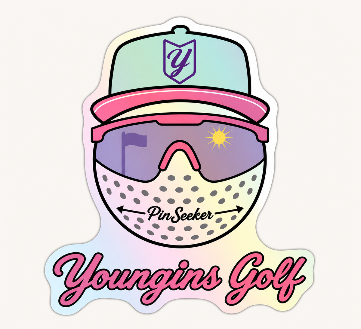Holographic PinSeeker Sticker