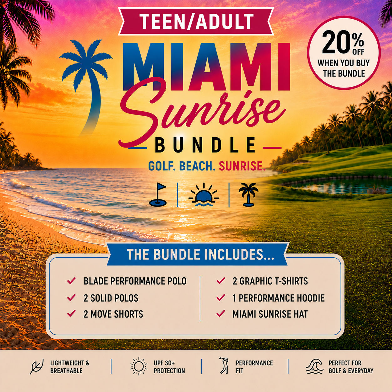 TEEN/ADULT - Miami Sunrise Collection Bundle
