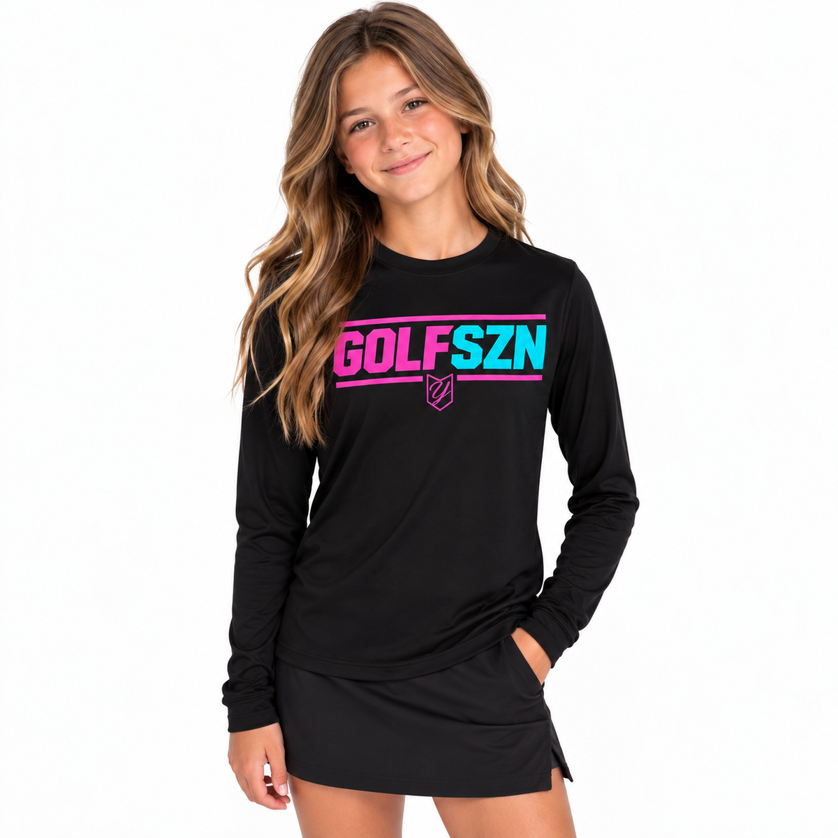 Girls "GOLFSZN" Long Sleeve Tee